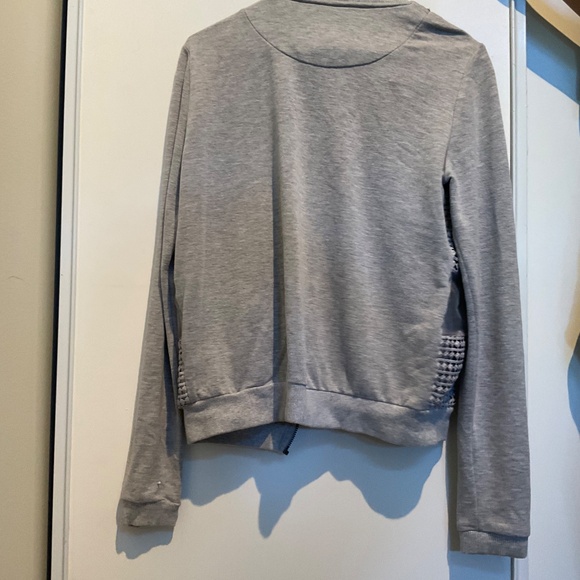 edc by ESPRIT | Grey Crochet-Detailed Sweater - Picture 3 of 4